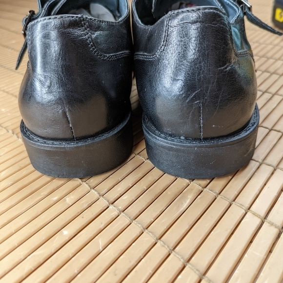 Steve Madden Mens  Black Leather Double Monk Strap Cap toe Oxford Dress Shoes Si main image 10
